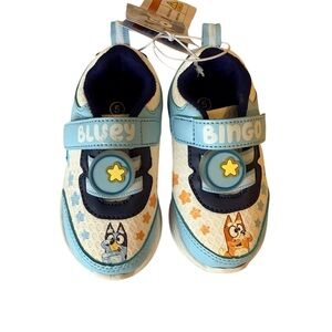 Bluey and Bingo Kids Sneakers - Blue and White
